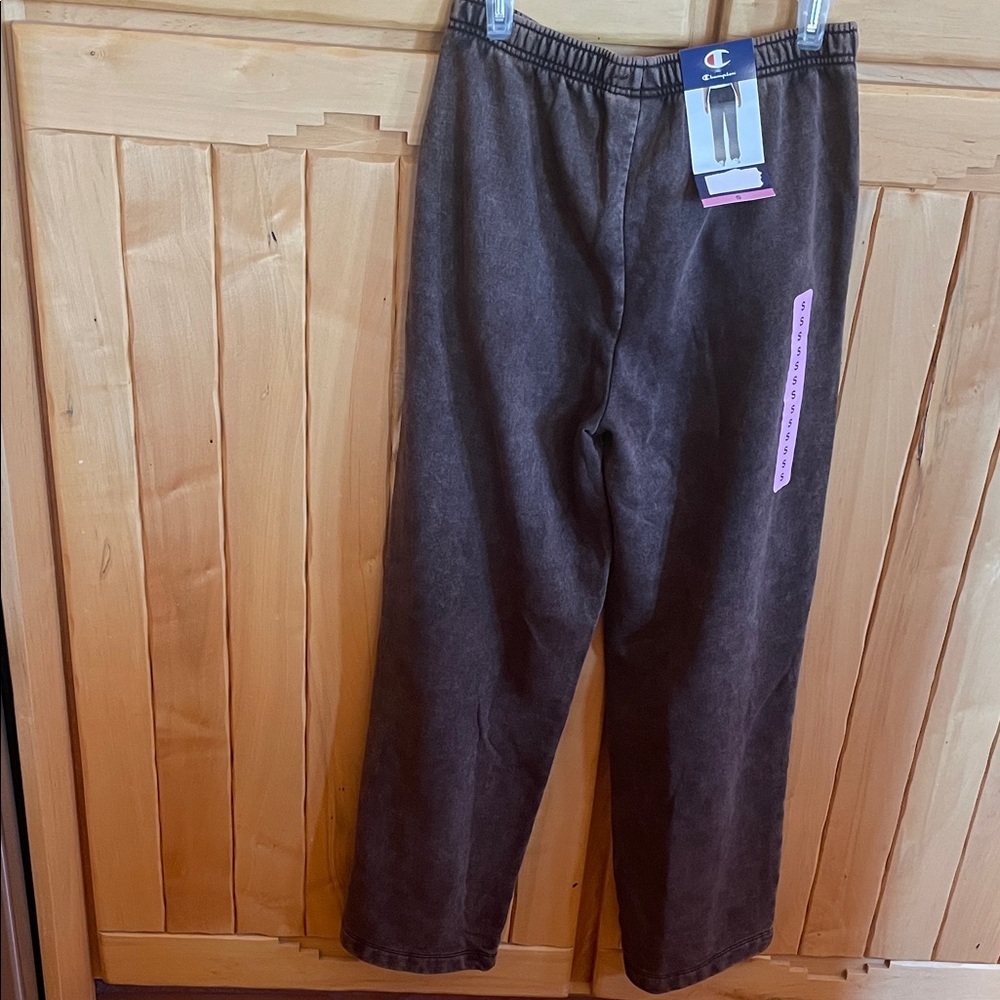 Champion Black/BrownWashed Sweatpants Sz S NWT